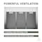 Anzzi 30-Inch Wall-mounted stainless steel-finished convertible range hood with aluminum filter RH-AZ0576ESS - alternate 3